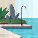 Icon for bespoke water features.